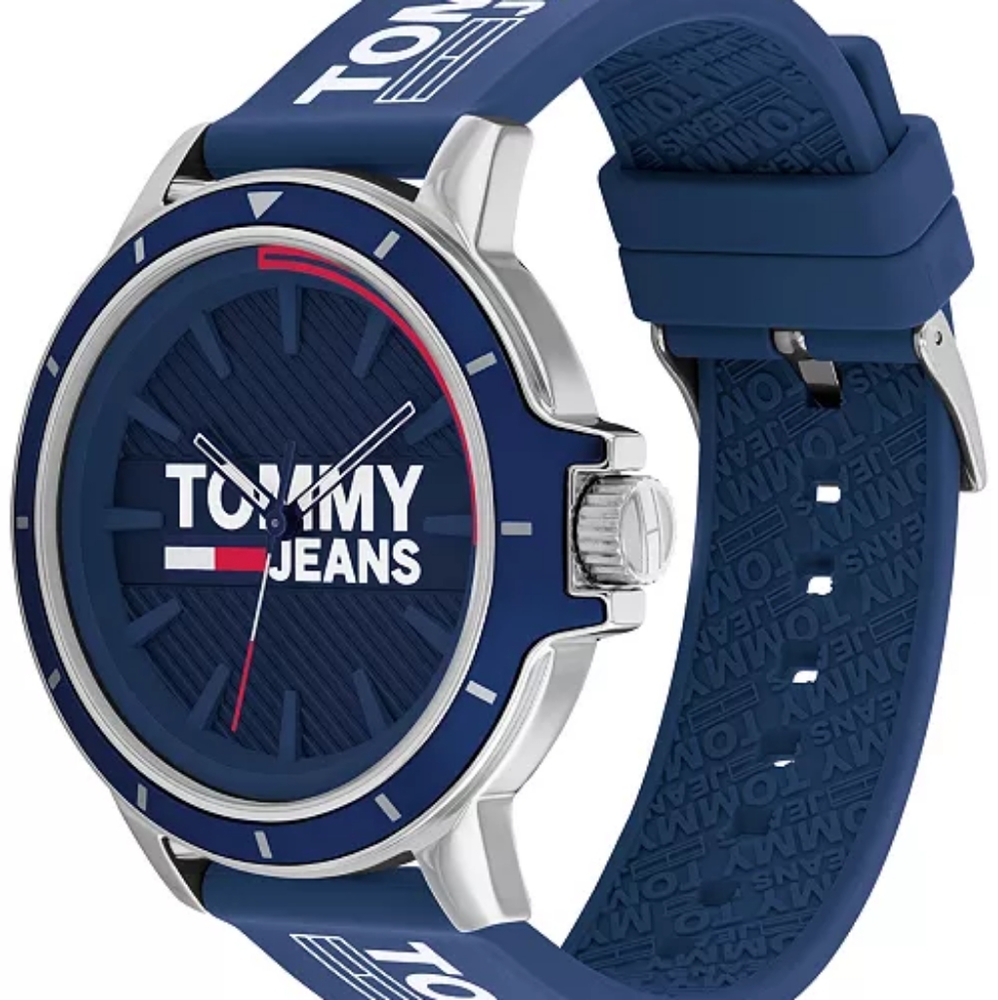 Tommy Hilfiger Men's Quartz Brass and Silicone Strap Casual Watch